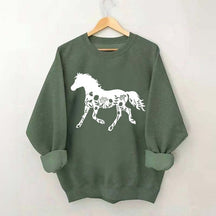 Floral Horse Sweatshirt