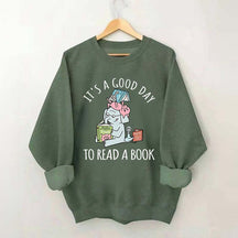 It's A Good Day To Read Pig Elephant Sweatshirt