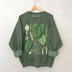 Philodendron Vintage Plant Anatomy Sweatshirt