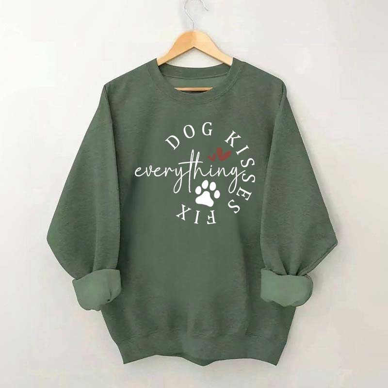 Dog Kisses Fix Everything Sweatshirt