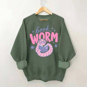 Book Worm Trendy Reading Sweatshirt