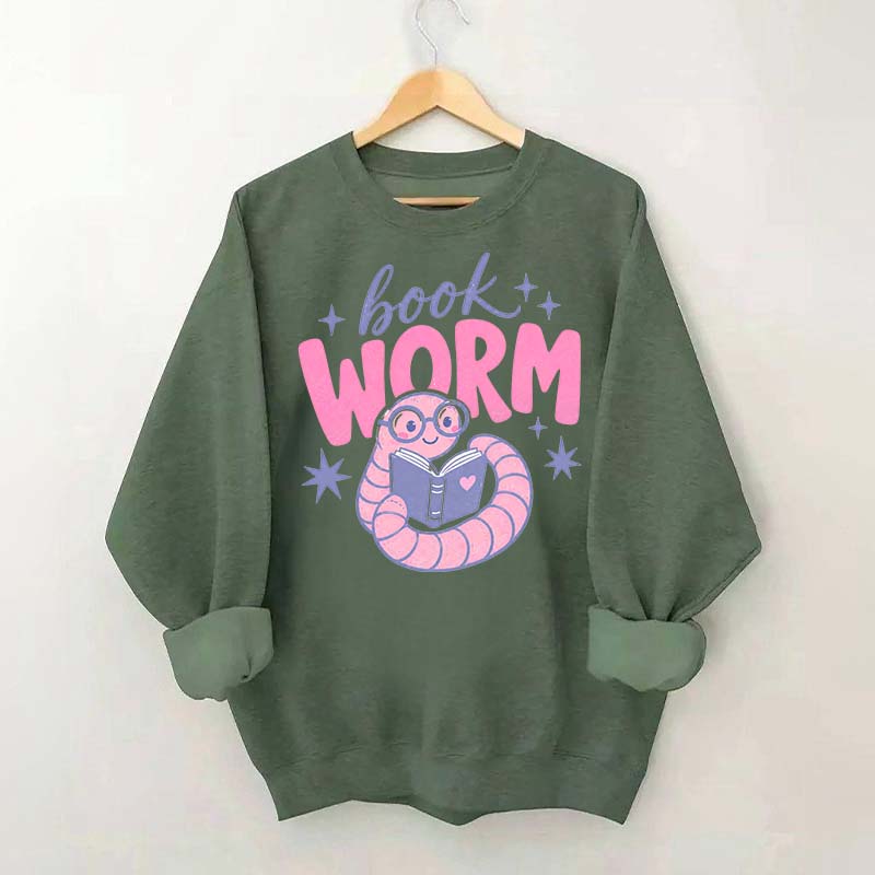 Book Worm Trendy Reading Sweatshirt