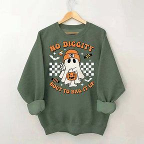 Funny No Diggity Bout To Bag It Up Sweatshirt