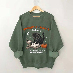 Kitty Biscuits Vintage Baking Pumpkin Sweatshirt