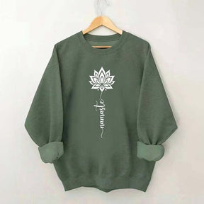 Namaste Lotus Flower Yoga Sweatshirt