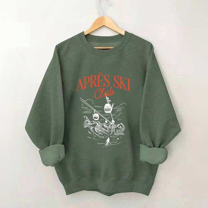 Retro Ski Lodge Sweatshirt