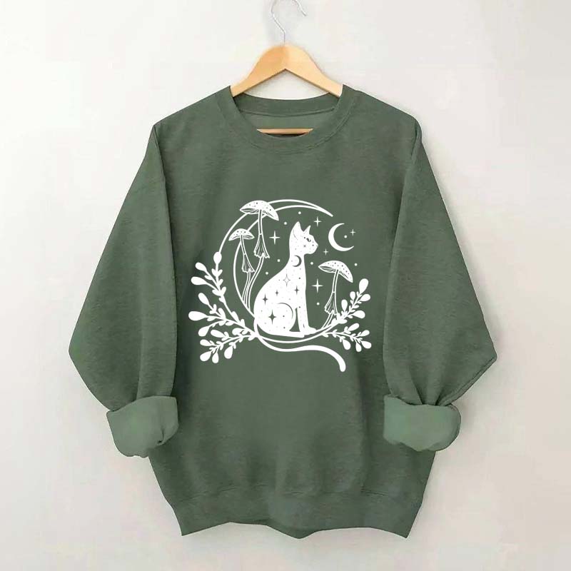 Celestial Cat Spiritual Sweatshirt