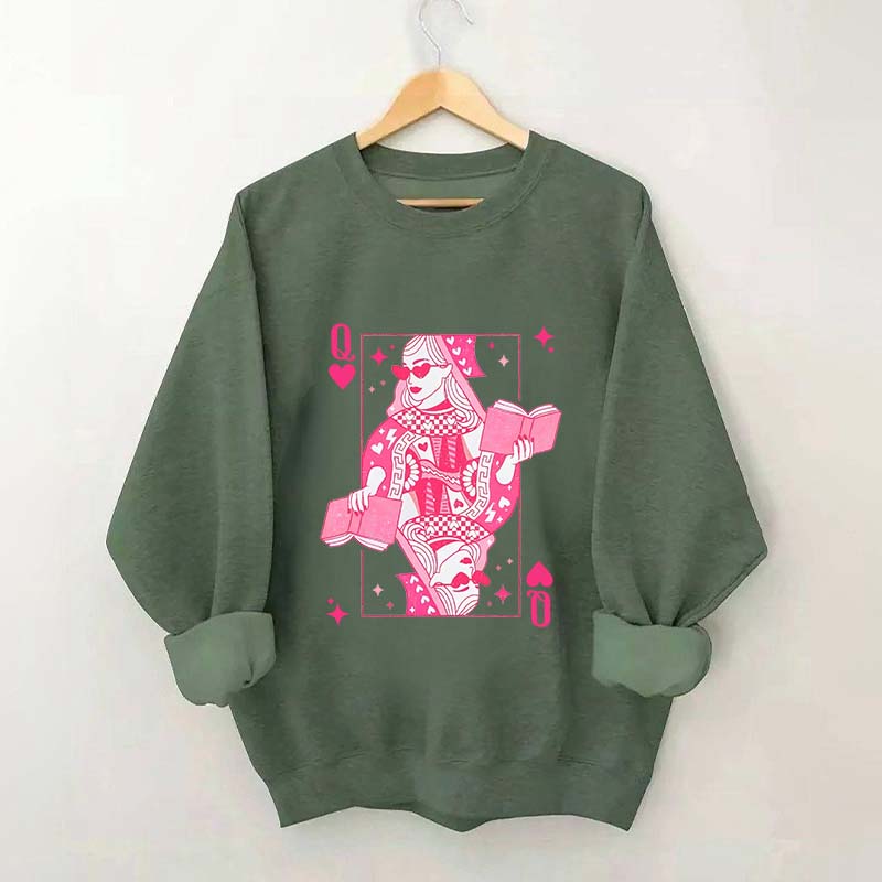 Retro Bookish Queen Sweatshirt