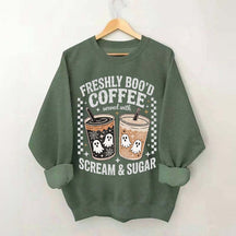 Freshly Boo'd Coffee: Served with Scream & Sugar Sweatshirt