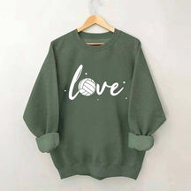 Simple Black Volleyball Journal Lover Sweatshirt