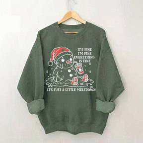 Funny Christmas Mental Health Sweatshirt