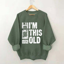 I'm This Old Nostalgic Cassette Floppy Sweatshirt