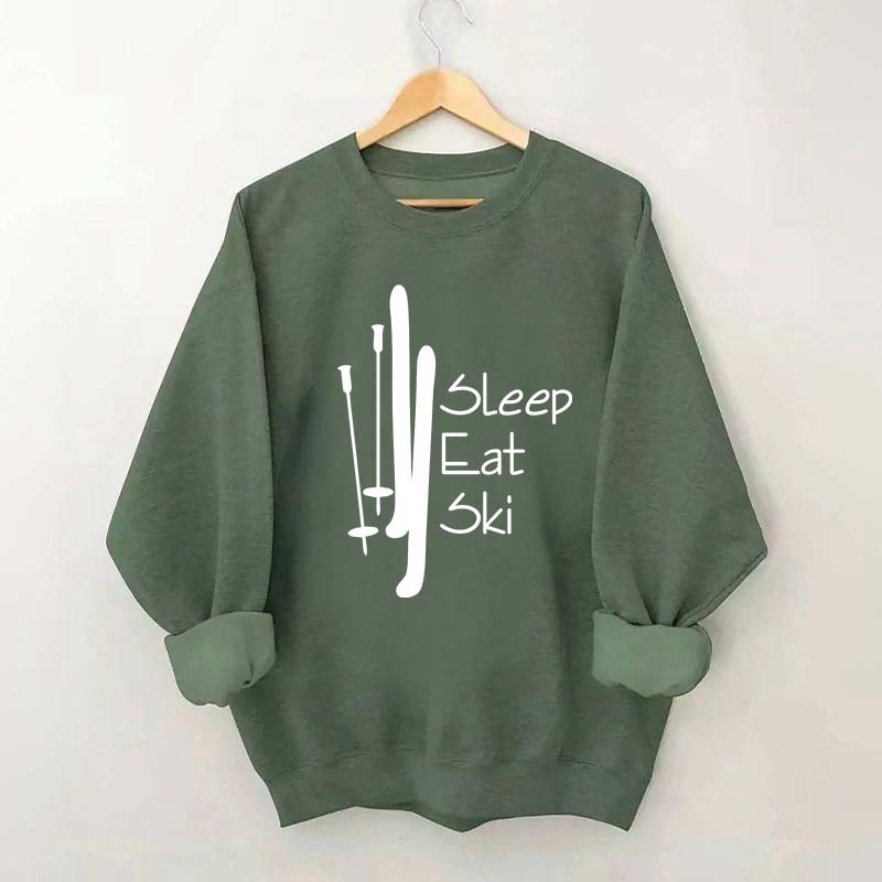 Sleep Eat Ski Sweatshirt