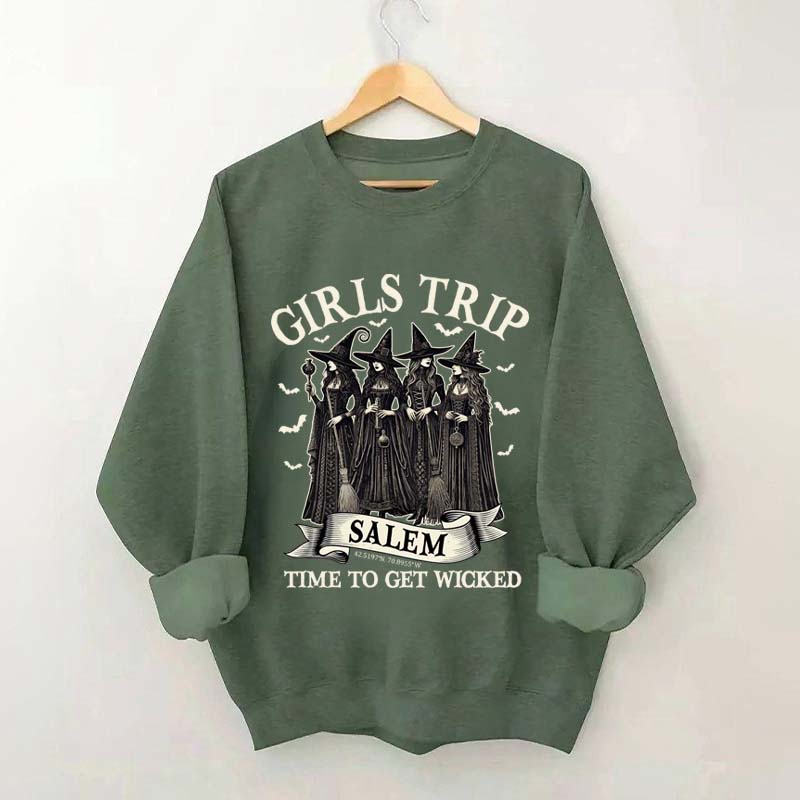 Retro Girls Trip Salem Sweatshirt