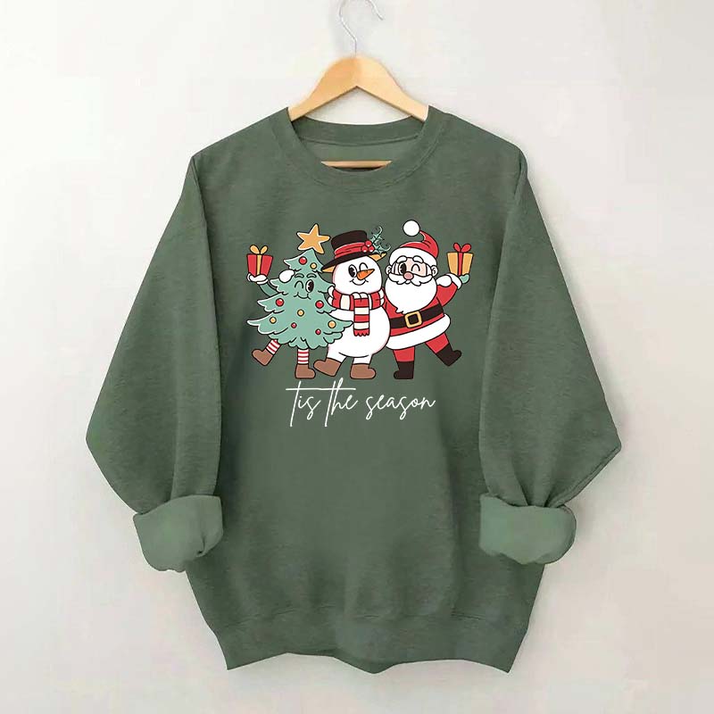 Tis The Season Santa Tree Sweatshirt