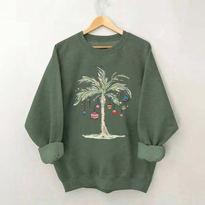 Christmas Palm Tree Sweatshirt