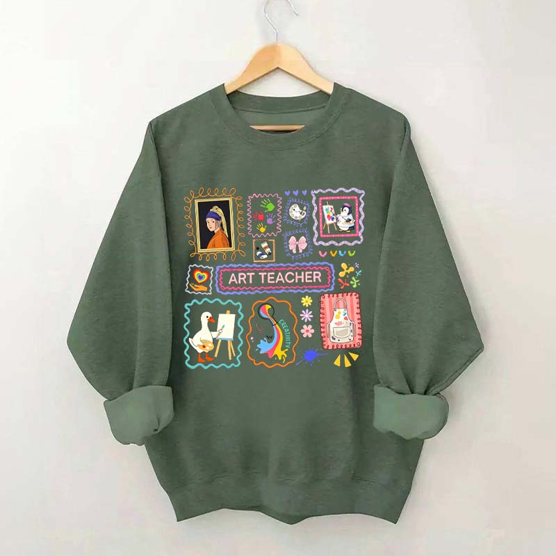 Funny Art Teacher Sweatshirt