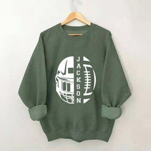 Personalized Football Season Mom Sweatshirt