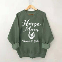 Personalized Horse Mom Equestrian Sweatshirt