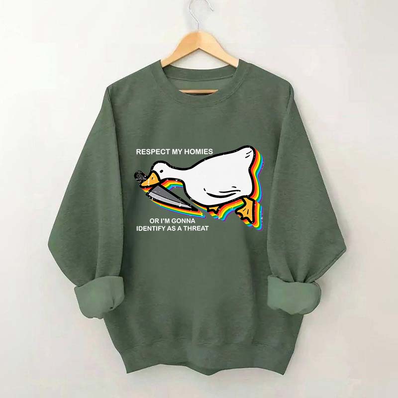 Silly Goose Ally Pride Queer Rights Ally Sweatshirt