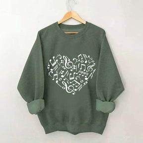 Music Notes Heart Lover Sweatshirt