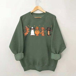 Cute Wiener Dog Halloween Dachshund Sweatshirt