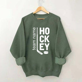 Personalized Hockey Mom Team Name Sweatshirt