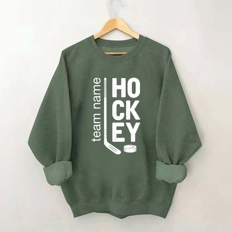 Personalized Hockey Mom Team Name Sweatshirt