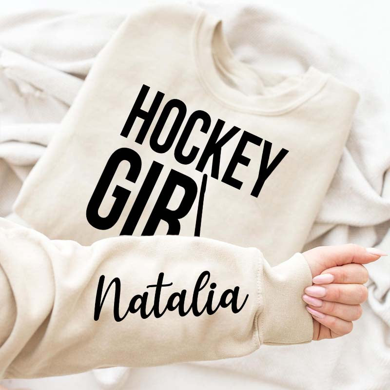 Custom Hockey Girl Sweatshirt