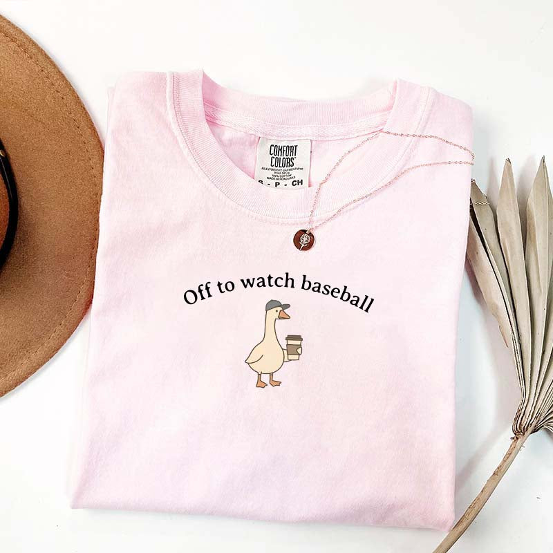 Funny Baseball Goose T-Shirt