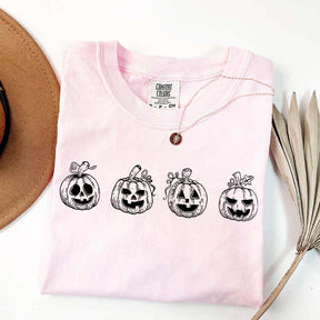 Minimalist Halloween Pumpkin T-Shirt