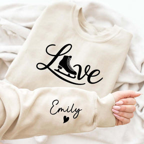 Custom Ice Skating Name Sweatshirt