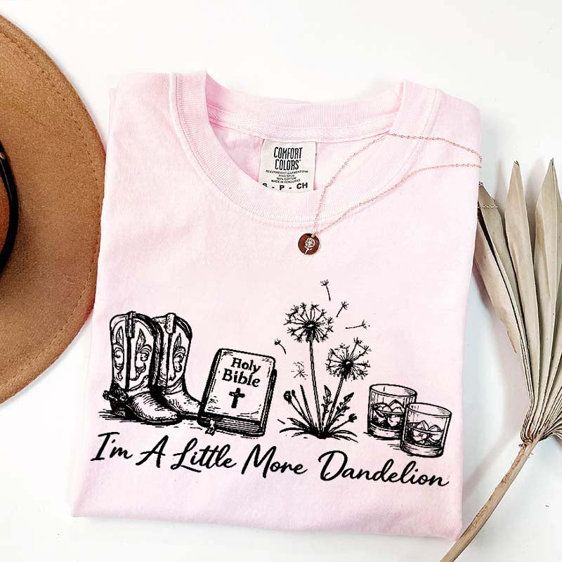 Dandelion Comfort Colors Graphic Western T-Shirt