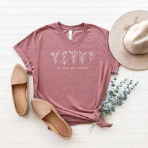 No Rain No Flowers Spring Botanical T-Shirt