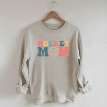 Hockey Mom Smiley Face Sweatshirt