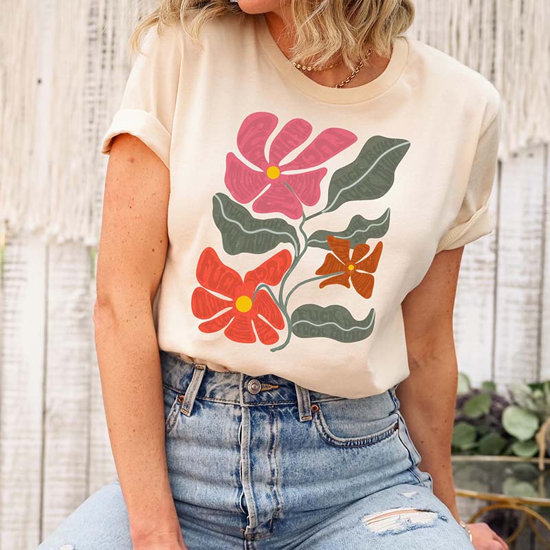 Subtle Protest Design FDT Floral T-Shirt