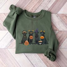 Halloween Black Lab Fall Dog Sweatshirt