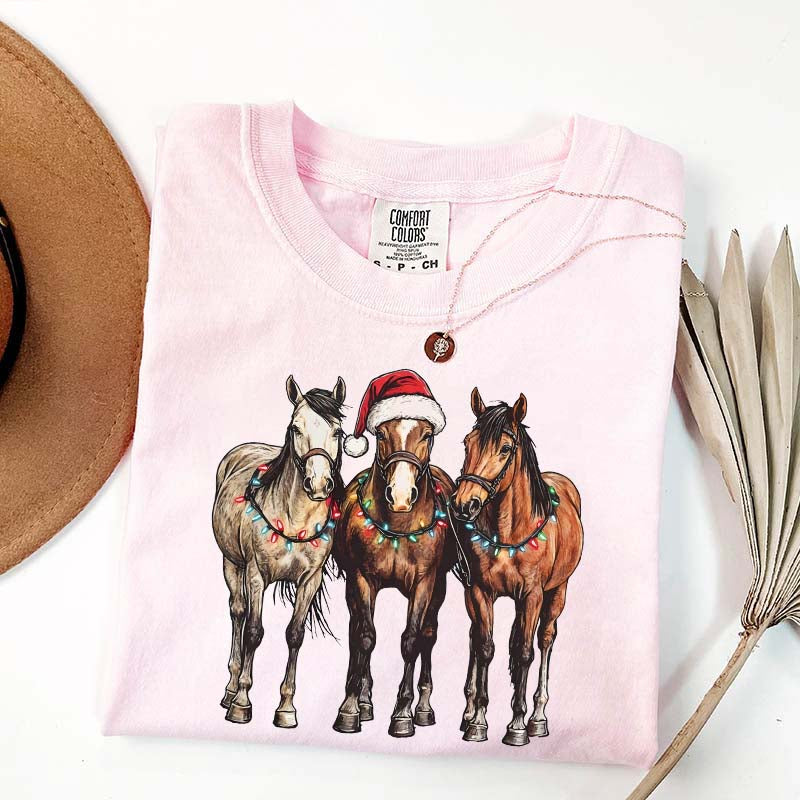 Horse Lover Christmas T-Shirt