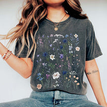 Botanical WildFlowers Thistles Aesthetic T-Shirt