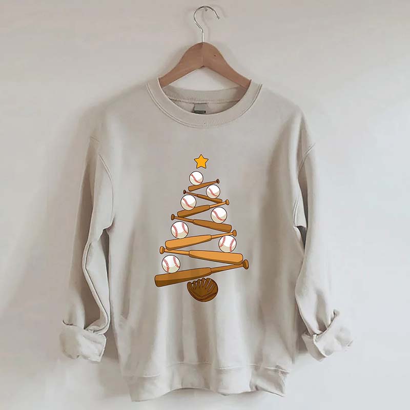 Baseball Christmas Tree Sweatshirt