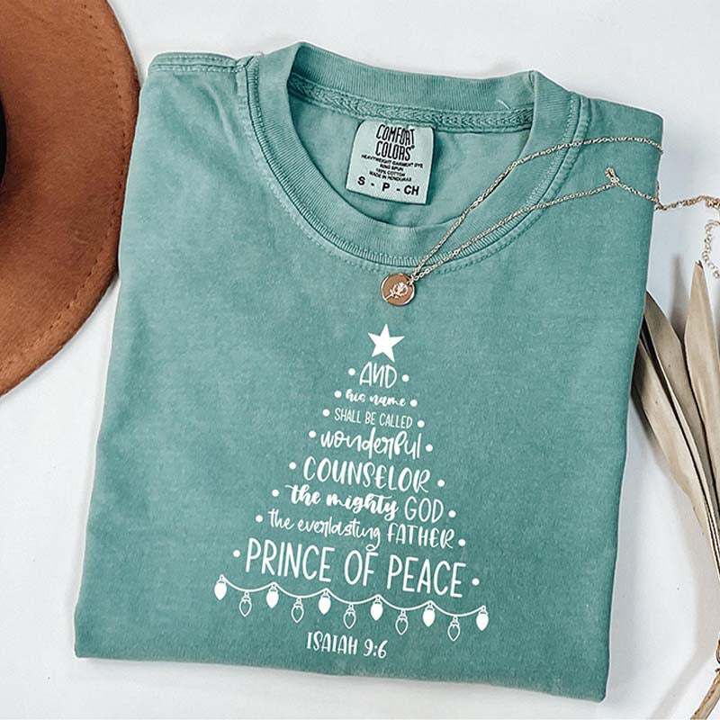 Religious Christian Christmas Tree T-Shirt