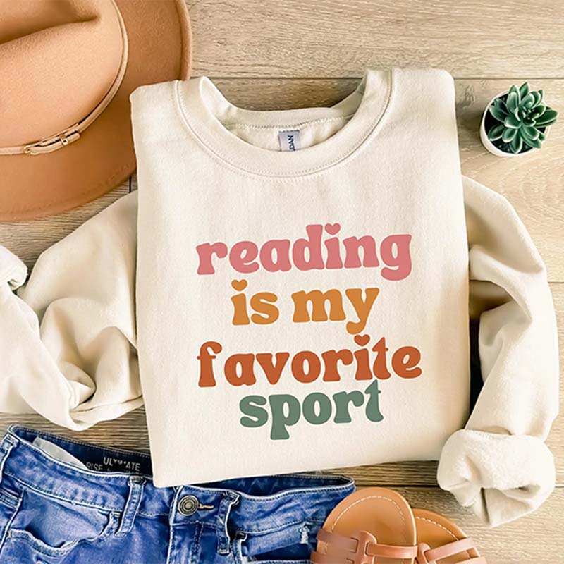 Reading is My Favorite Sport Cute Sweatshirt