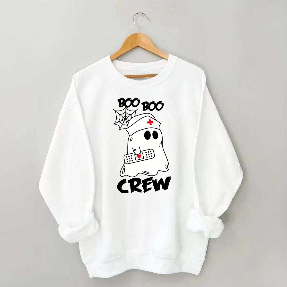 Cute Halloween Boo Crew Nurse Sweatshirt