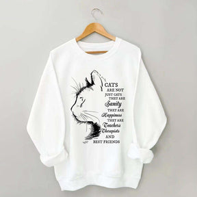 Inspirational Cat Quote Lover Sweatshirt