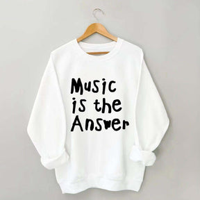 Music Is The Answer Cute Sweatshirt