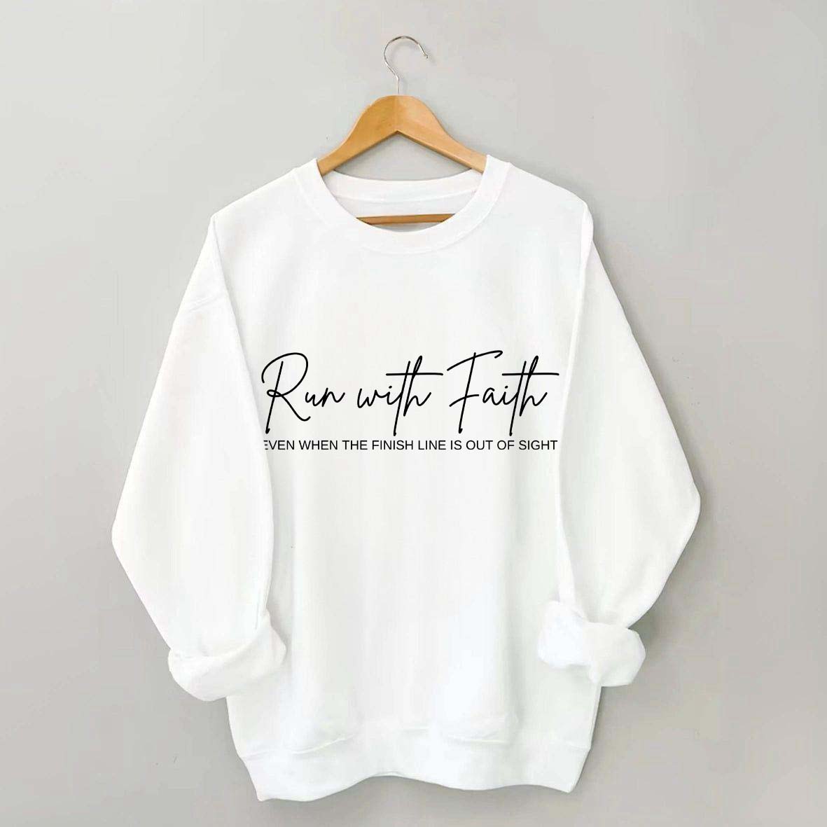 Run With Faith Minimalist Sweatshirt