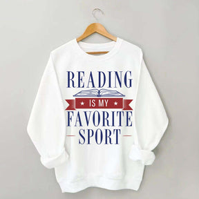 Reading Is My Favorite Sport Librarian Lover Sweatshirt
