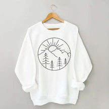 Adventure Mountain Sunshine Graphic Sweatshirt