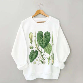 Philodendron Vintage Plant Anatomy Sweatshirt
