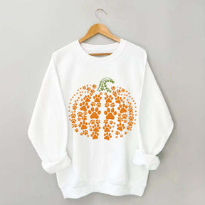 Paw Pumpkin Halloween Dog Sweatshirt